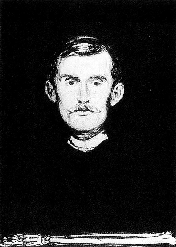 Self Portrait I (1895) - Edvard Munch Tablo