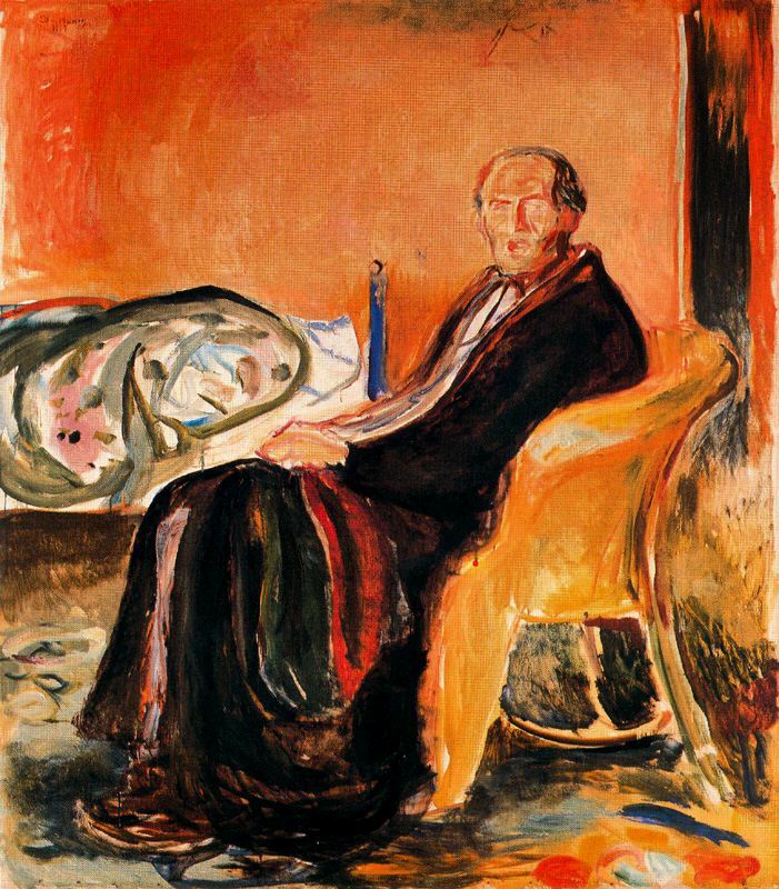 Self Portrait after Spanish Influenza (1919) - Edvard Munch Tablo