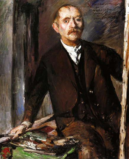 Self Portrait at the Easel (1919) - Lovis Corinth Tablo