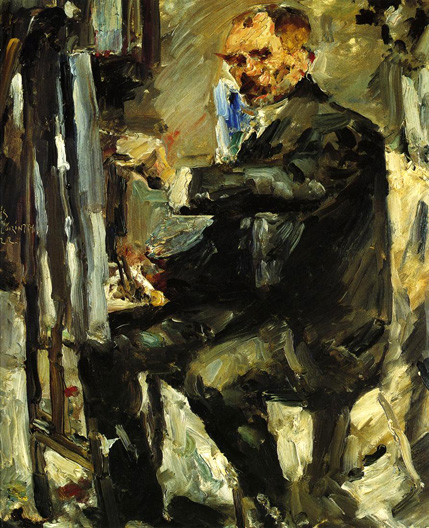 Self Portrait at the Easel (1922) - Lovis Corinth Tablo