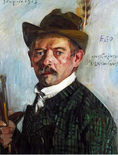 Self Portrait in a Tyrolean Hat (1913) - Lovis Corinth Tablo