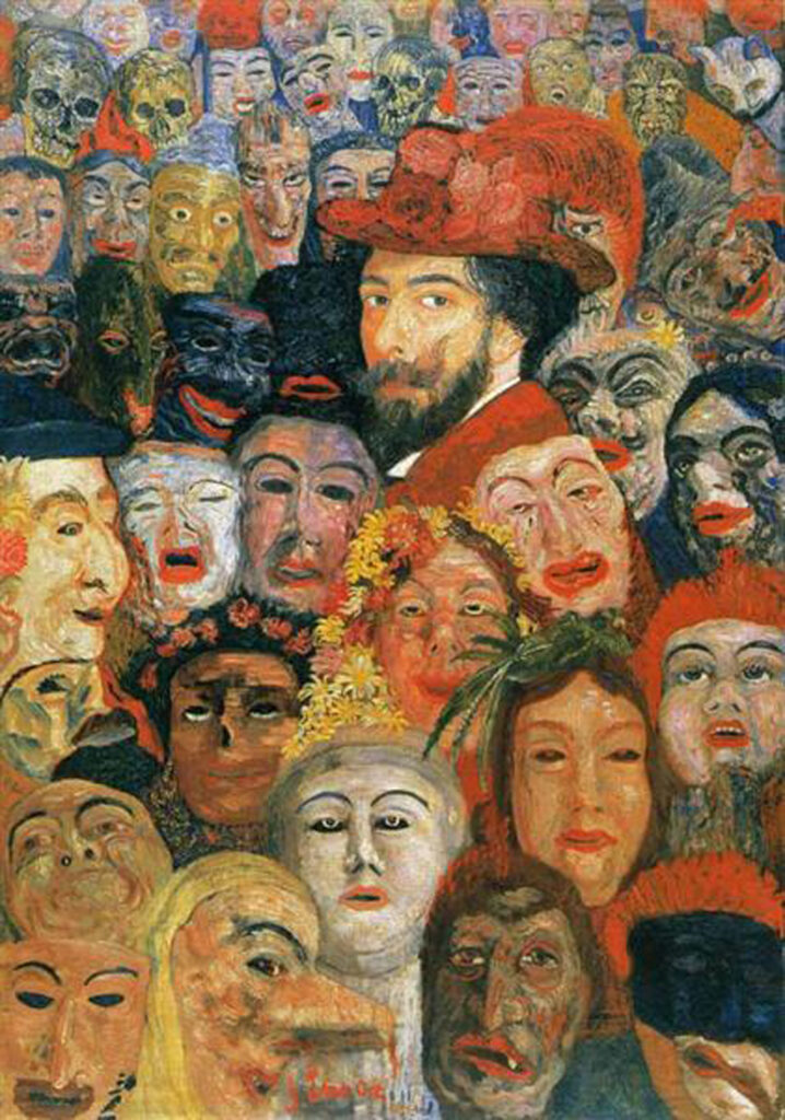 Self Portrait with Masks (1899) - James Ensor Tablo