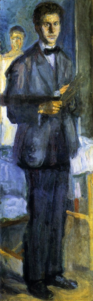 Self Portrait with Palette (1906) - Richard Gerstl Tablo