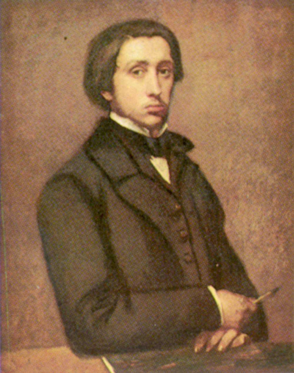 Self portrait (1854) - Edgar Degas Tablo
