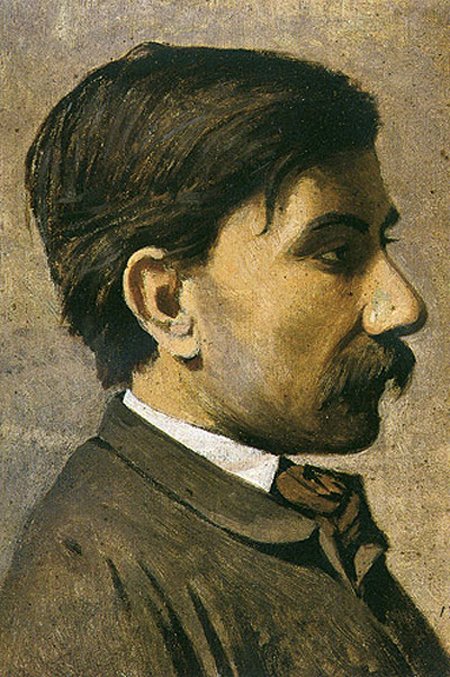 Self portrait (1860) - Giuseppe Abbati Tablo