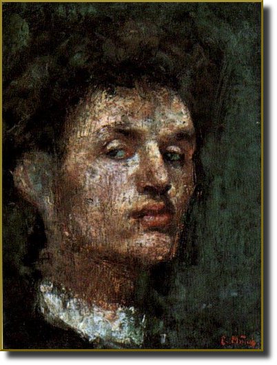 Self portrait (1886) - Edvard Munch Tablo