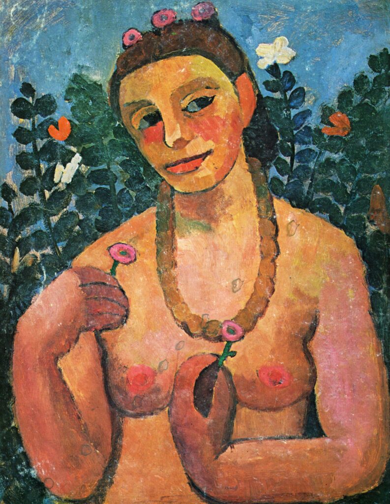Self portrait (1906) - Paula Modersohn-Becker Tablo