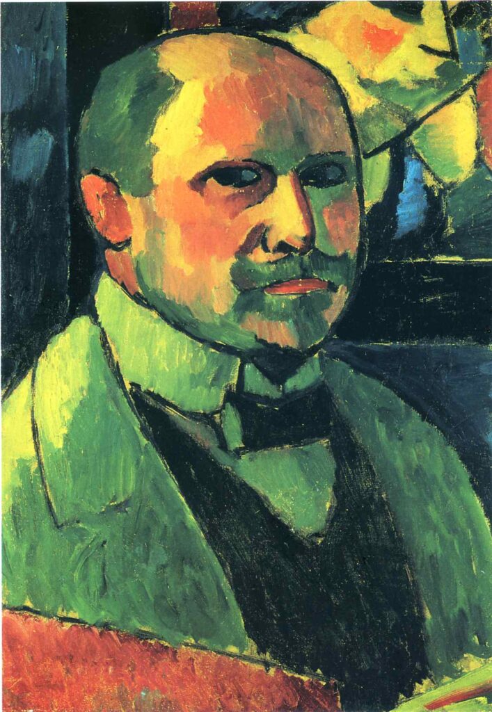 Self portrait (1912) - Alexej von Jawlensky Tablo