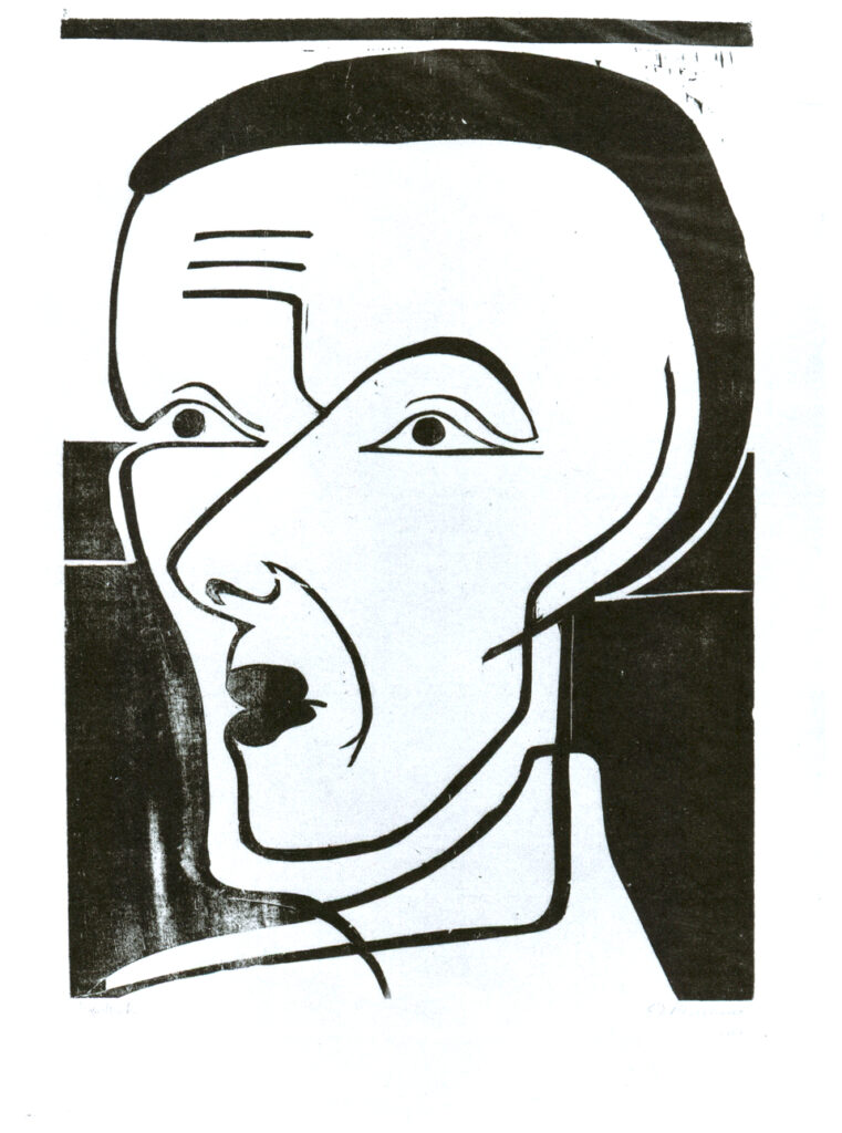 Self portrait (1932) - Ernst Ludwig Kirchner Tablo