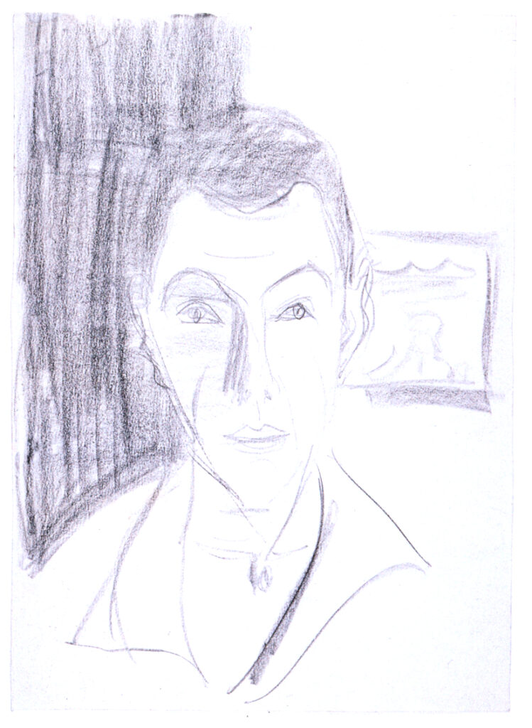 Self portrait (1937) - Ernst Ludwig Kirchner Tablo