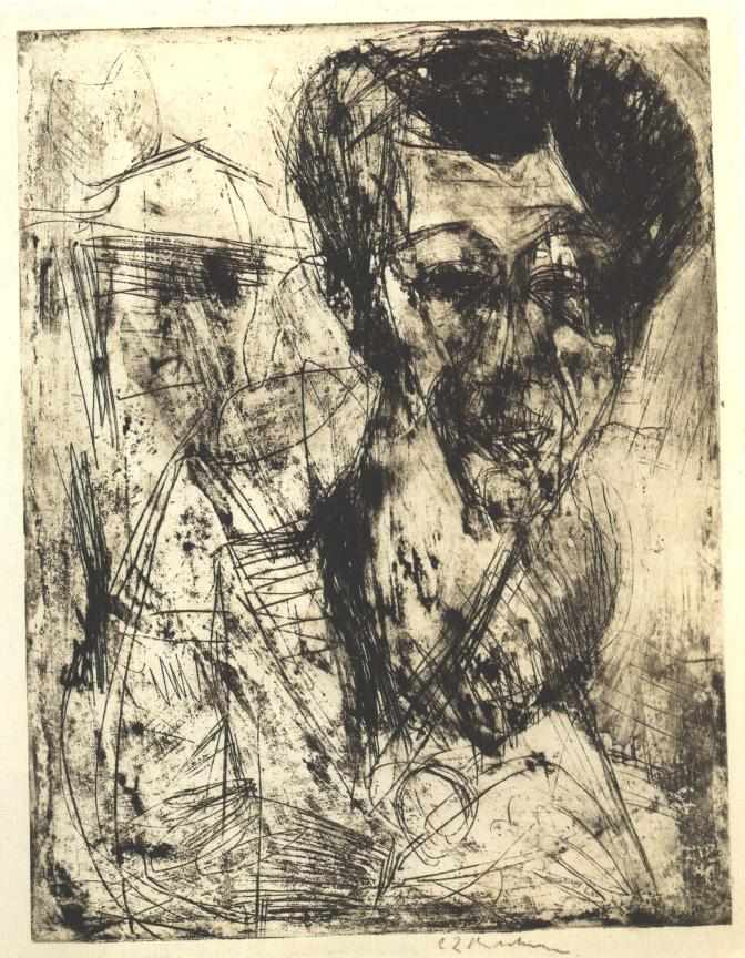Self portrait - Ernst Ludwig Kirchner Tablo
