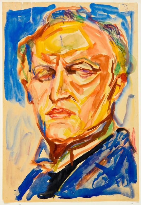 Selvportrett (1926) - Edvard Munch Tablo