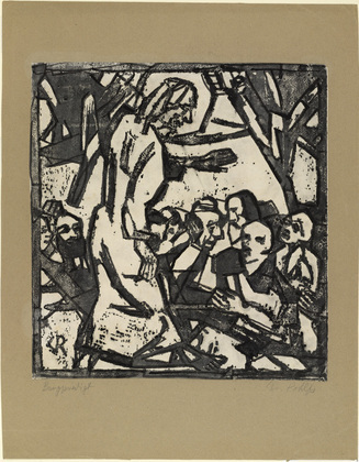 Sermon on the Mount (1916) - Christian Rohlfs Tablo