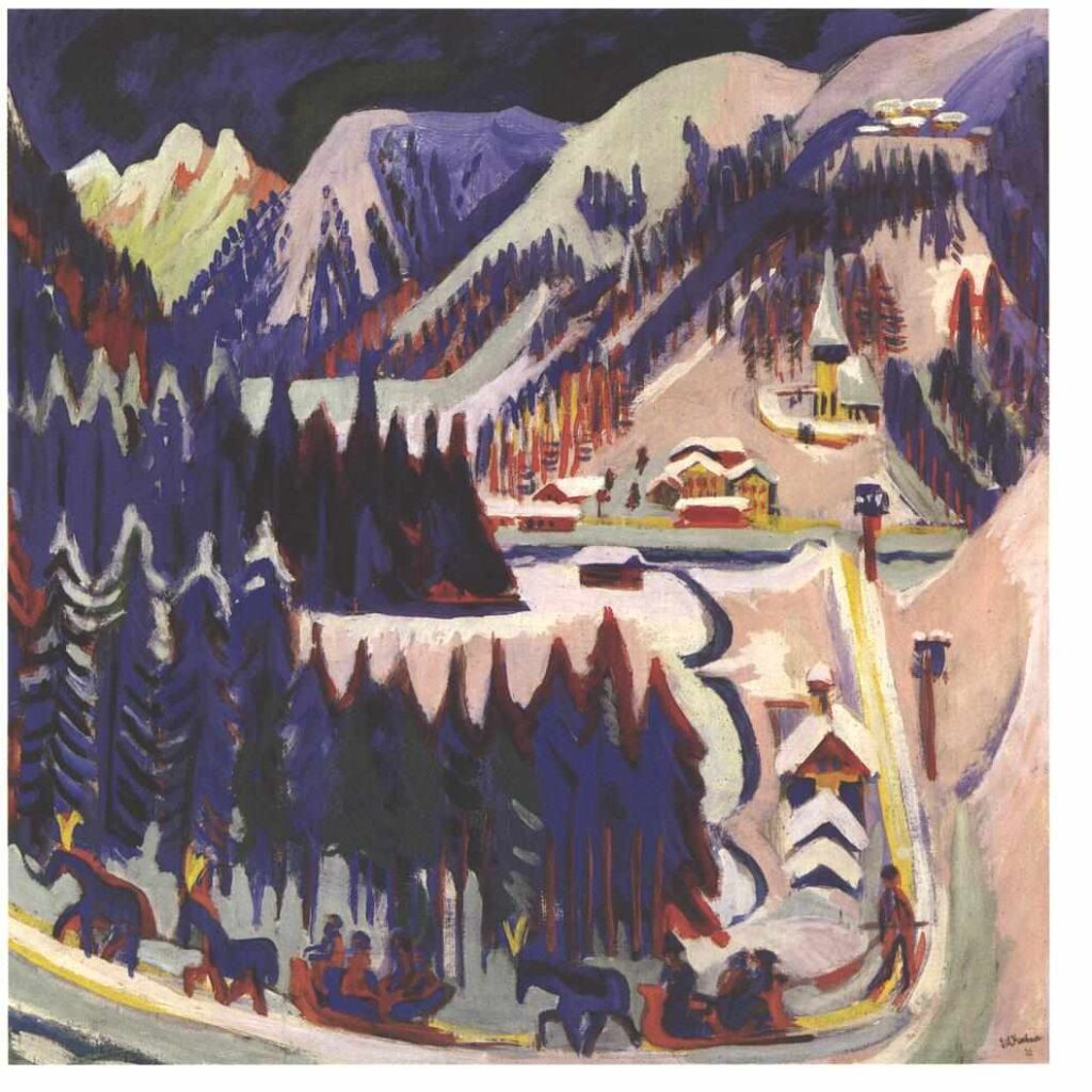 Sertigtal - Ernst Ludwig Kirchner Tablo