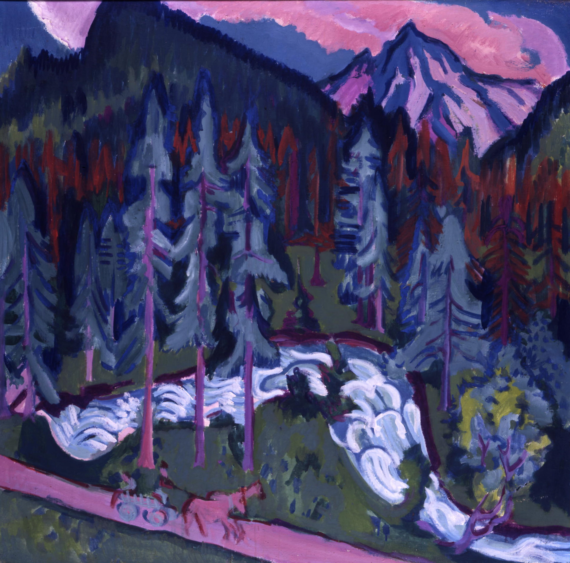 Sertigweg (1924) - Ernst Ludwig Kirchner Tablo