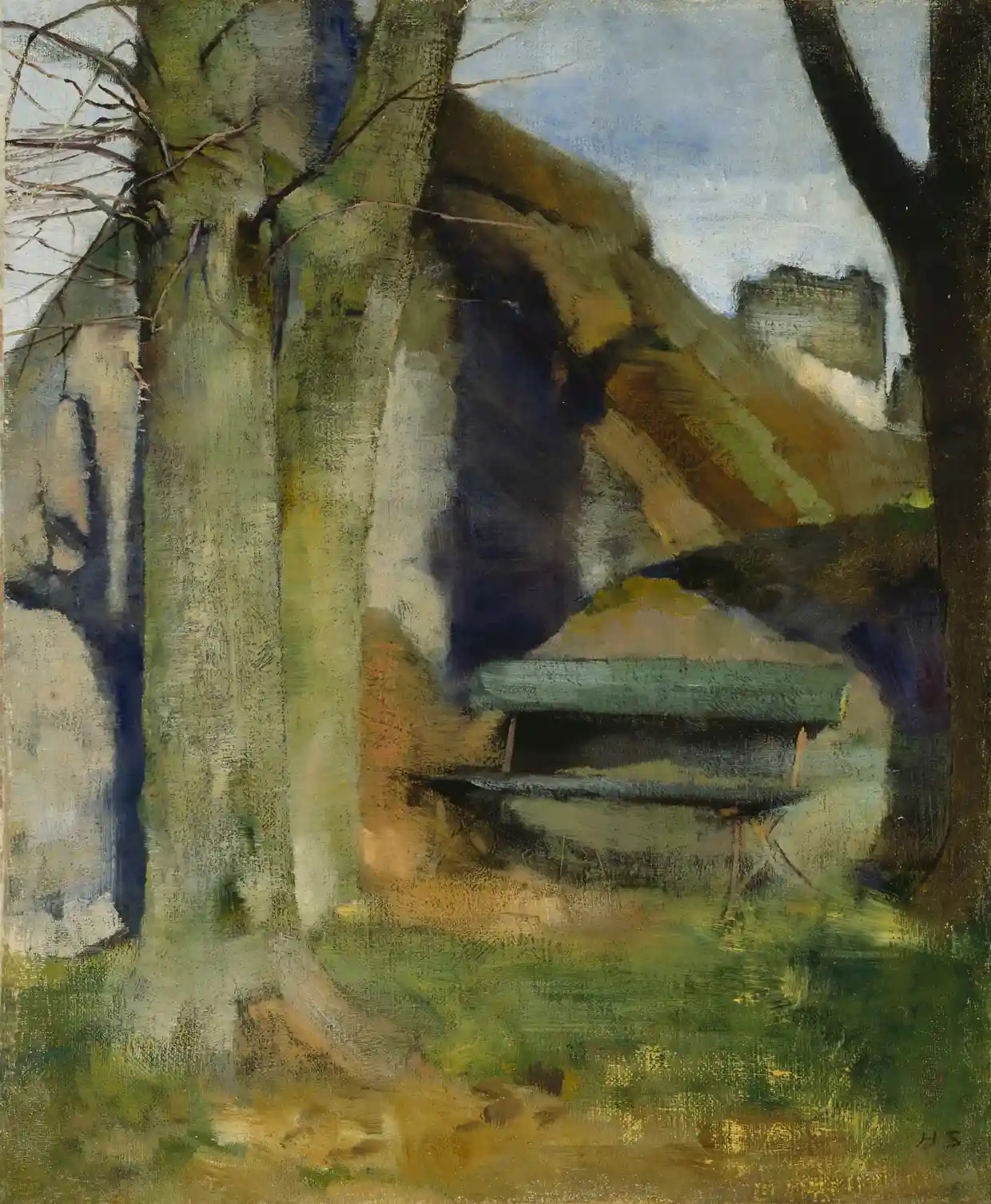 Shadow on the Wall (Breton Landscape) (1883) - Helene Schjerfbeck Tablo