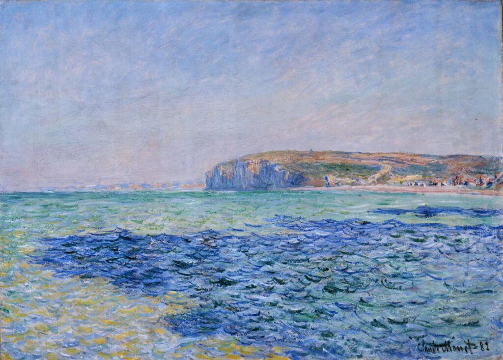 Shadows on the Sea at Pourville (1882) - Claude Monet Tablo