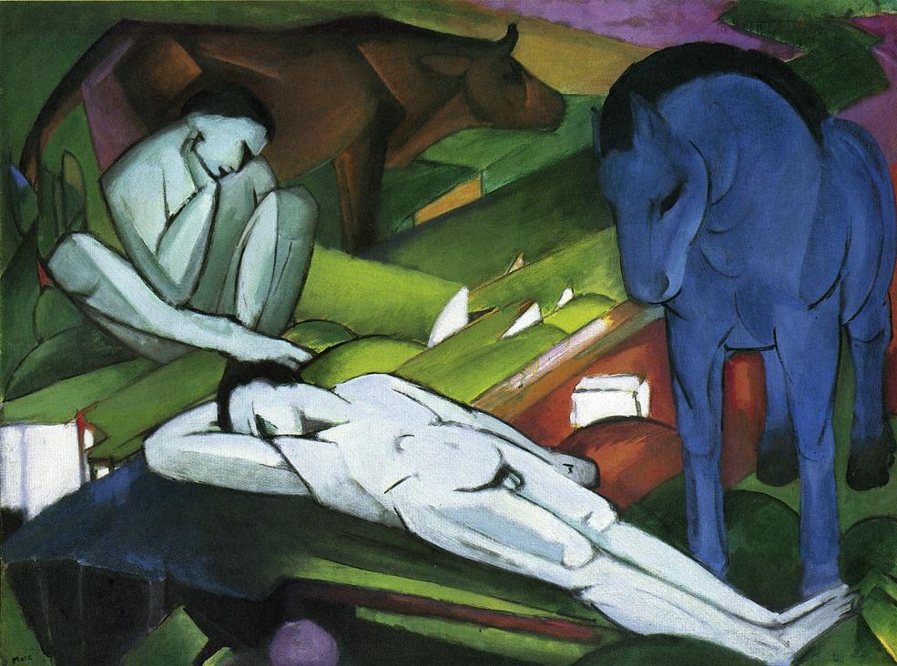 Shepherds (1912) - Franz Marc Tablo