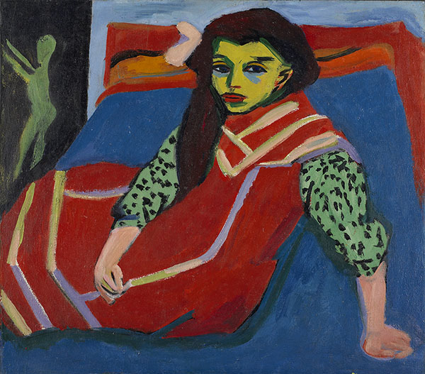 Sitting Girl (1910) - Ernst Ludwig Kirchner Tablo