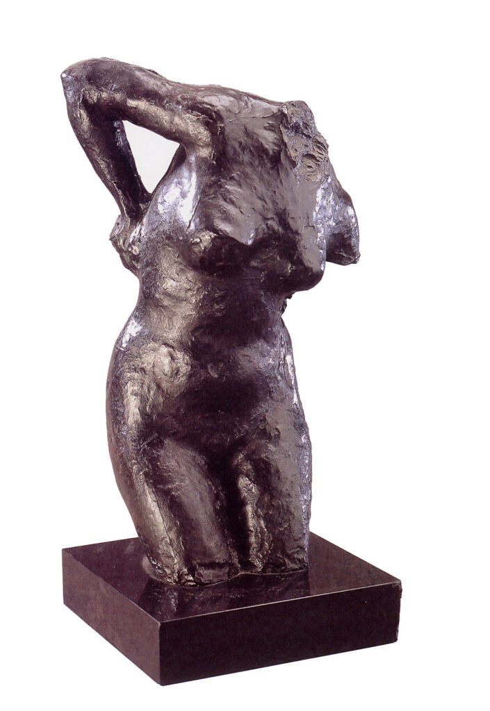 Sitting woman drying herself (1880) - Edgar Degas Tablo