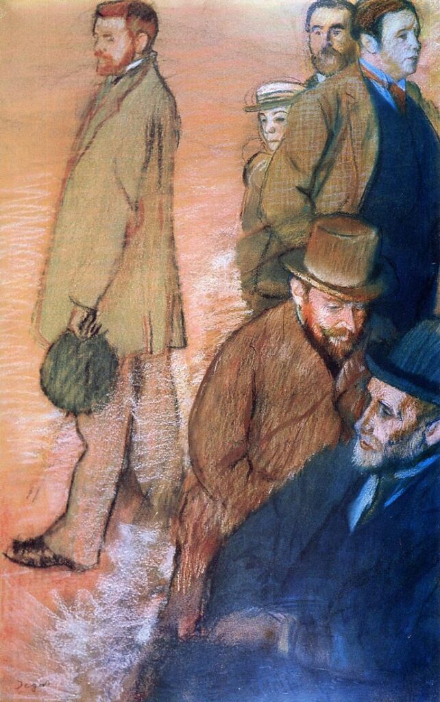 Six Friends of the Artist (1885) - Edgar Degas Tablo