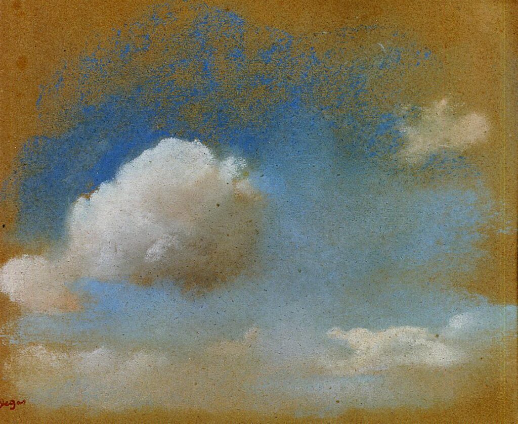 Sky Study (1869) - Edgar Degas Tablo