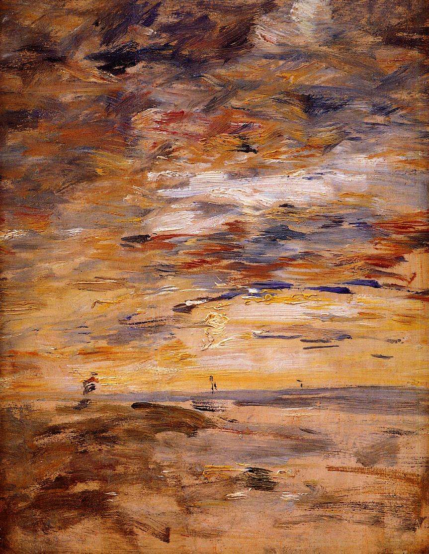 Sky at Sunset (1890) - Eugène Boudin Tablo