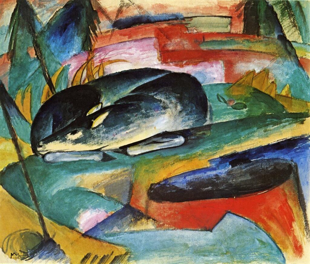 Sleeping Deer (1913) - Franz Marc Tablo