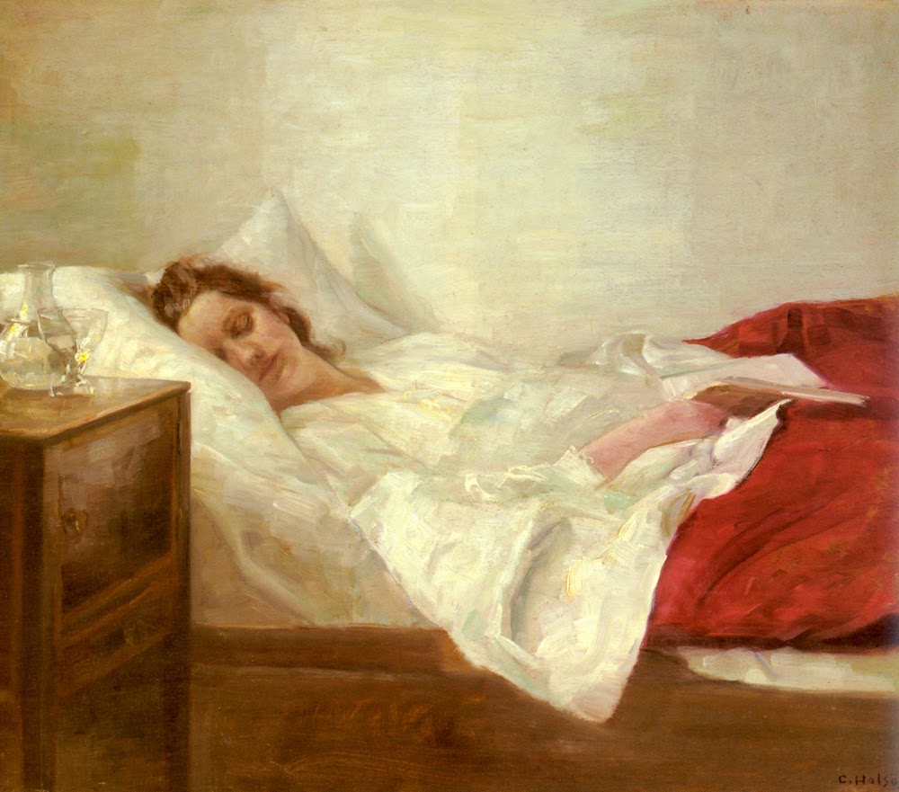 Sleeping Woman - Carl Holsøe Tablo