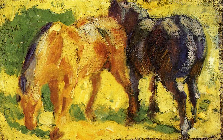 Small Horse Picture (1909) - Franz Marc Tablo