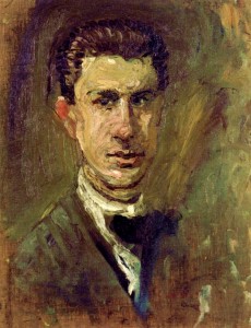 Small Self Portrait (1906) - Richard Gerstl Tablo