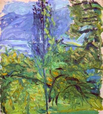 Small Traunsee Landscape (1907) - Richard Gerstl Tablo