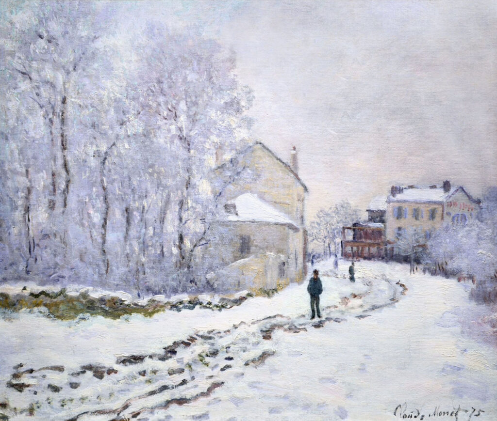 Snow at Argenteuil (1875) – Claude Monet Tablo
