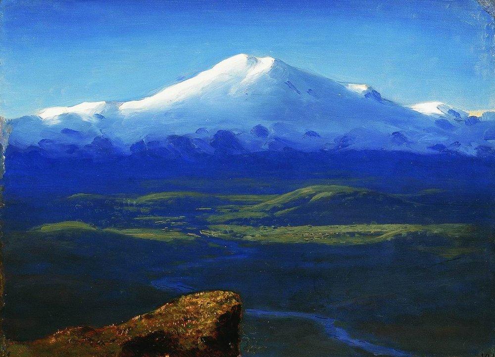 Snow tops (1895) - Arkhip Kuindzhi Tablo