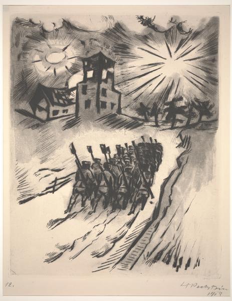 Somme (1918) - Max Pechstein Tablo