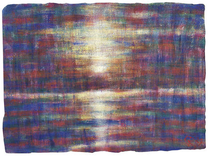 Sonnenuntergang am Lago Maggiore (1929) - Christian Rohlfs Tablo