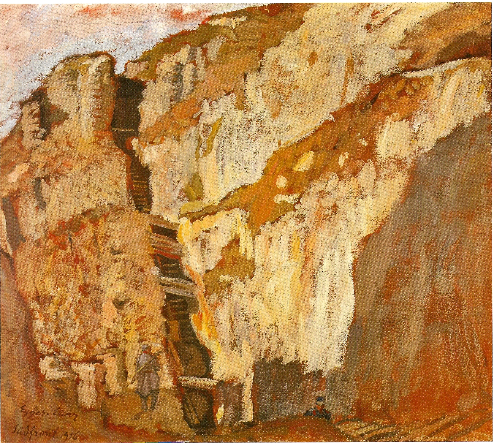 South front (1908) - Albin Egger-Lienz Tablo