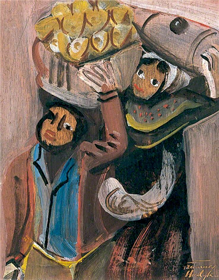 Spanish Peasants (1934) - Frances Hodgkins Tablo