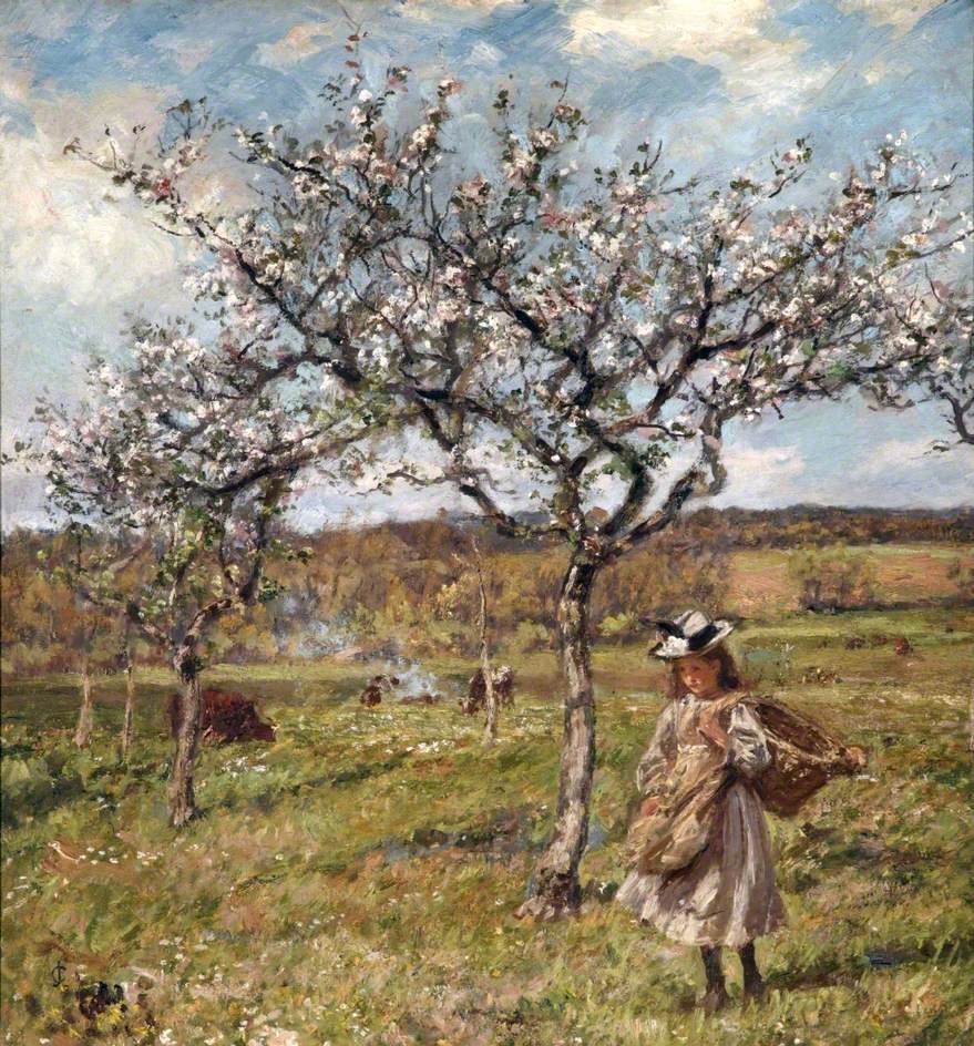 Spring Blossom at Ambersham (1904) - James Charles Tablo