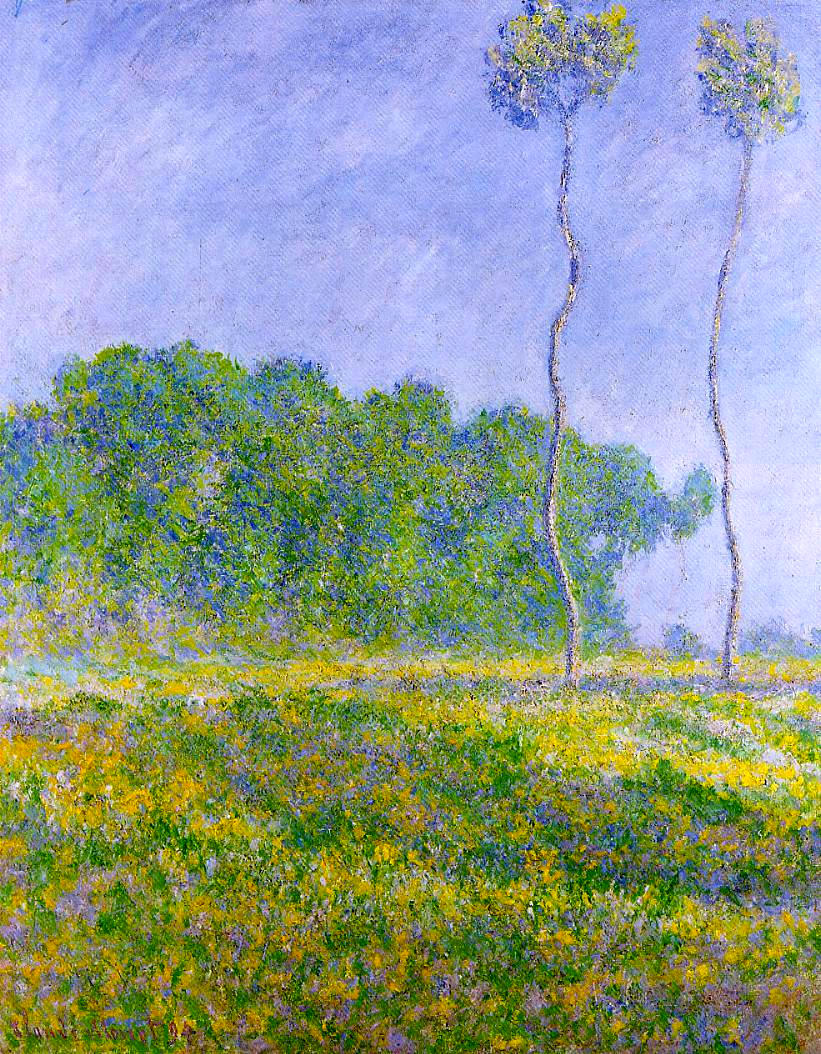 Spring Landscape (1894) - Claude Monet Tablo