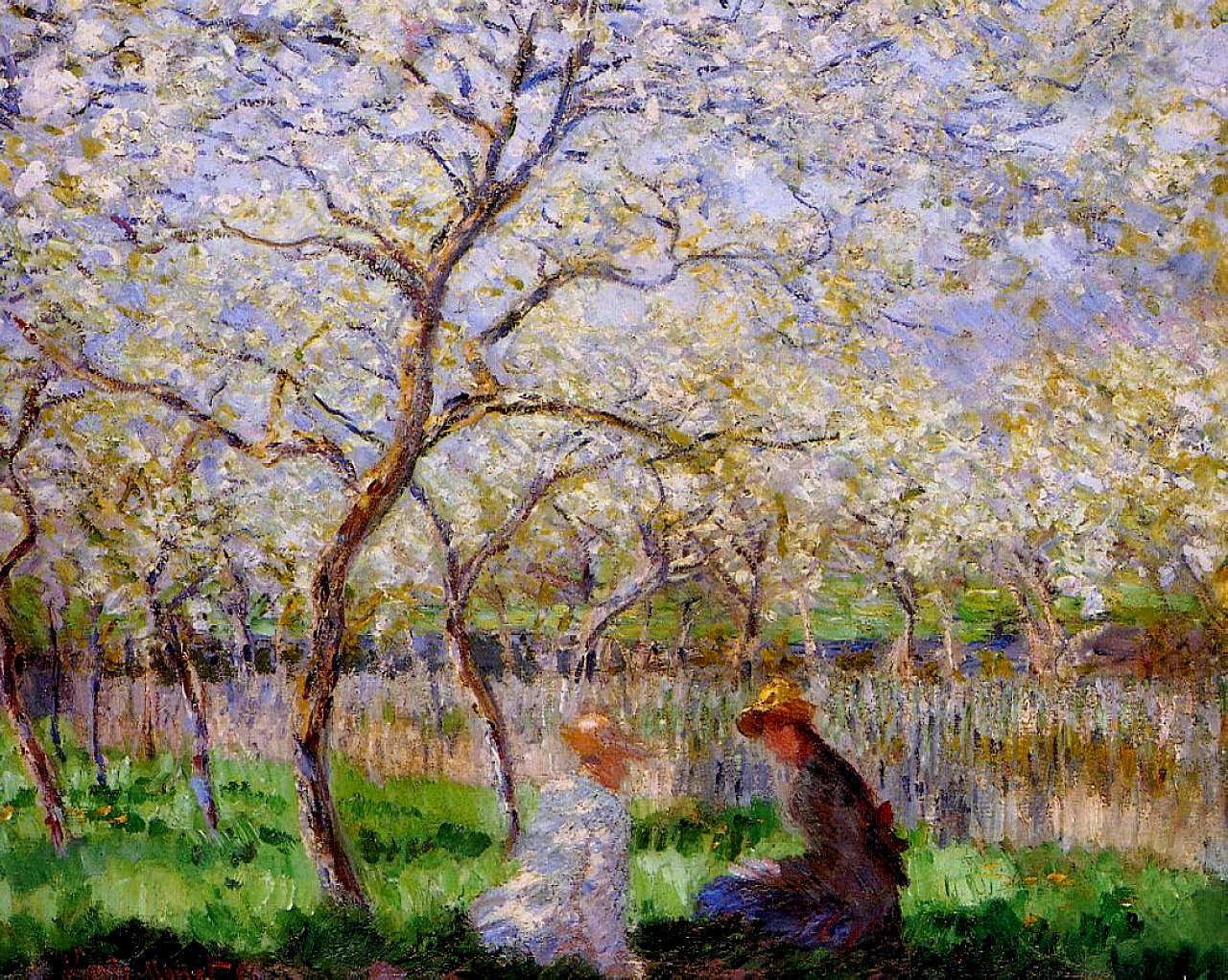 Springtime (1886) - Claude Monet Tablo