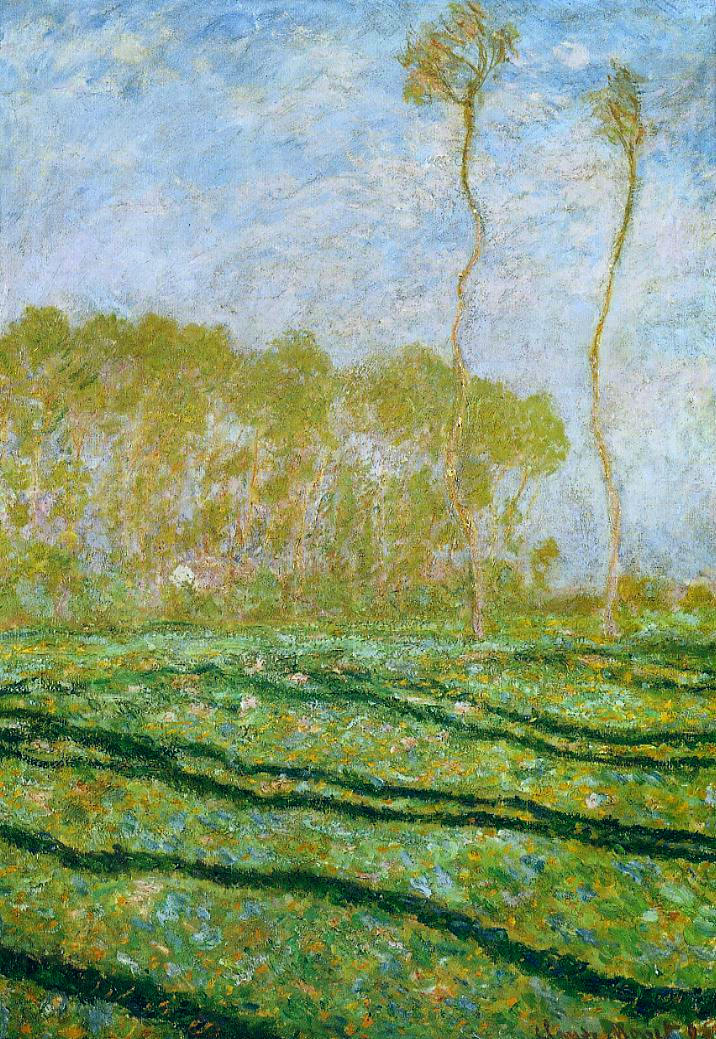 Springtime Landscape at Giverny (1894) - Claude Monet Tablo