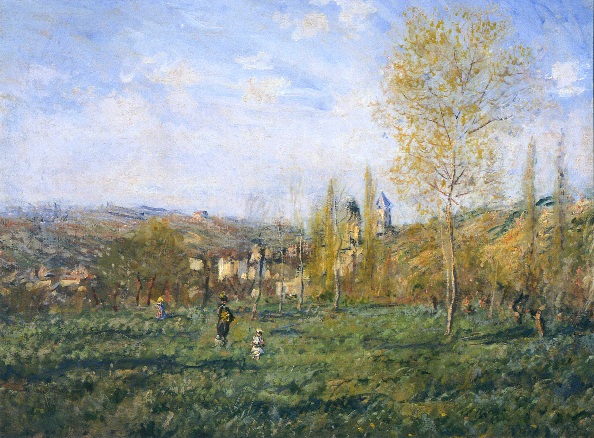 Springtime in Vetheuil (1880) - Claude Monet Tablo