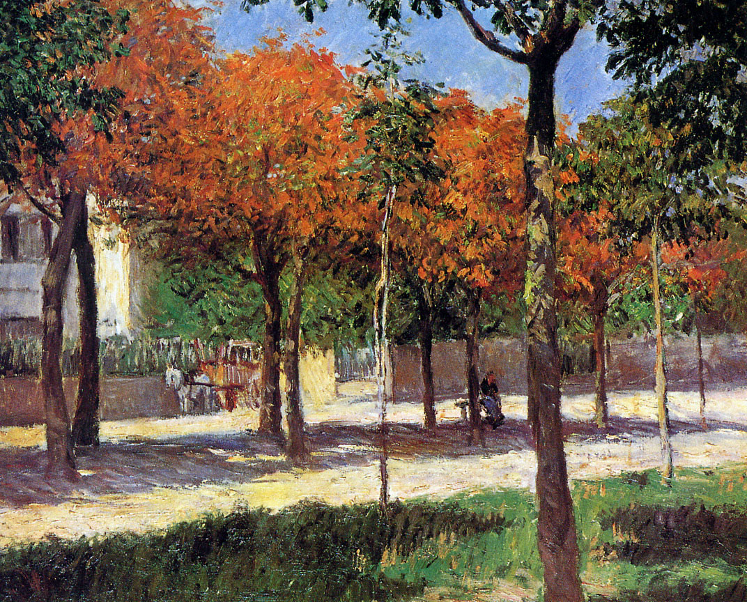 Square in Argenteuil (1883) - Gustave Caillebotte Tablo