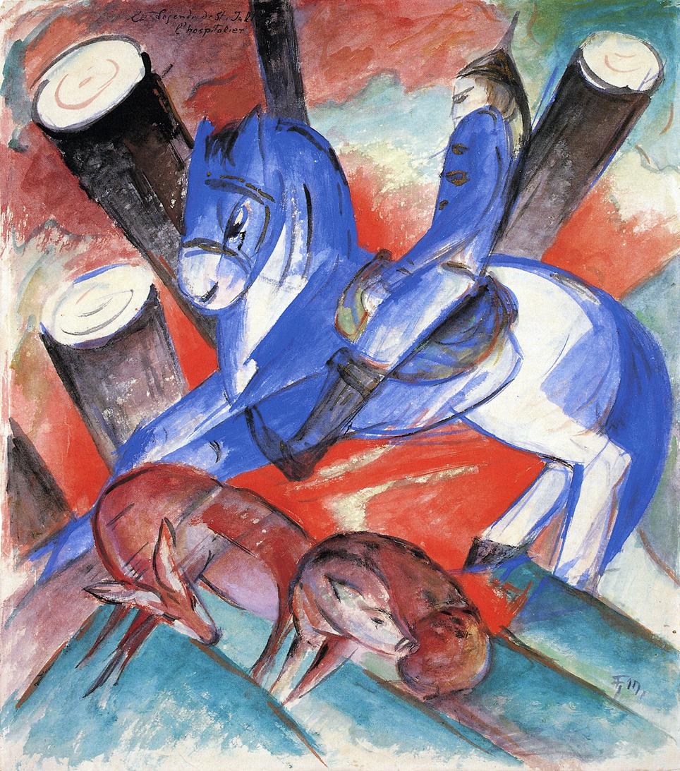 St. Julian the Hospitaller (1913) - Franz Marc Tablo