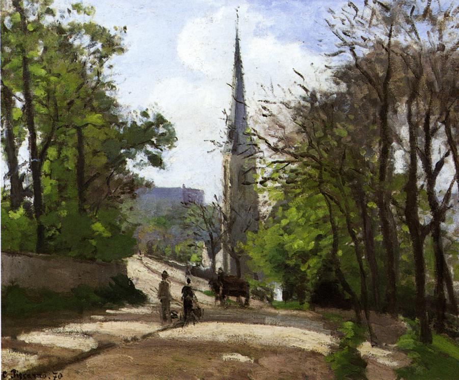 St. Stephen's Church, Lower Norwood (1870) - Camille Pissarro Tablo