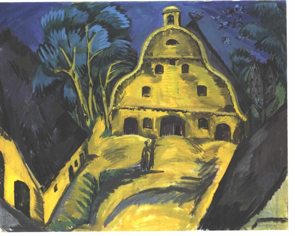 Staberhof Farm on Fehmarn I (1913) - Ernst Ludwig Kirchner Tablo