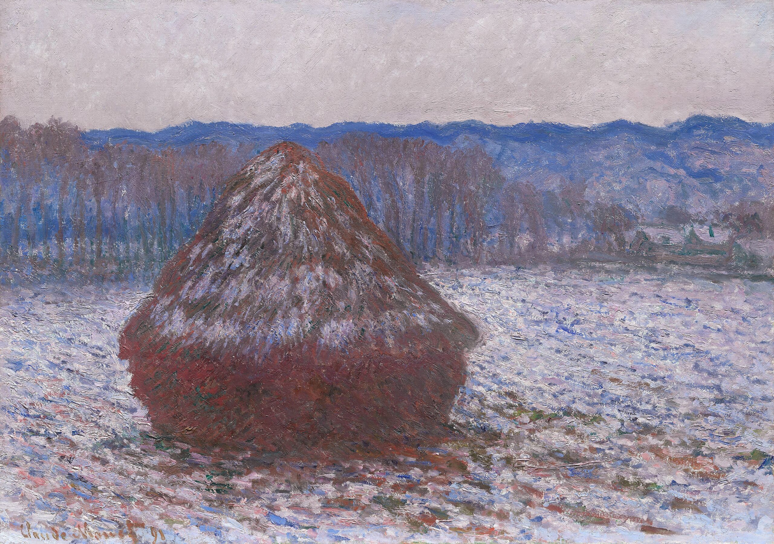 Stack of Wheat (1890) - Claude Monet Tablo