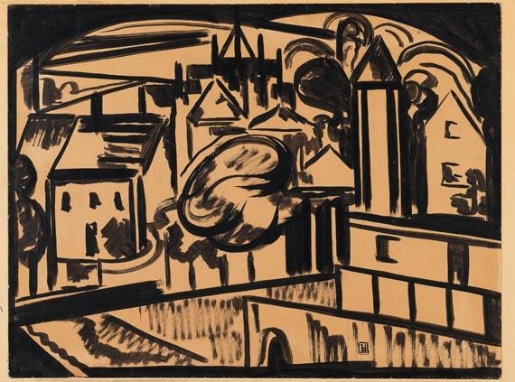 Stadt (1915) - Jacoba van Heemskerck Tablo