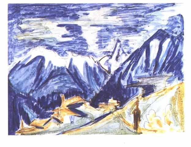 Staffelalp in the Autumn - Ernst Ludwig Kirchner Tablo